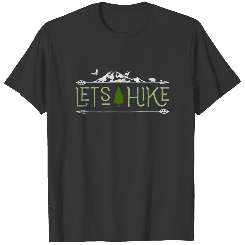 Lets Hike Novelty Hiking Nature Tree Classic T-shirt