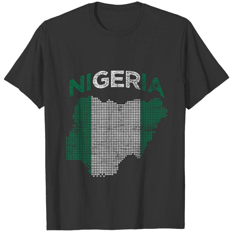 Nigeria Africa Flag Nation Football Gift Idea T-shirt