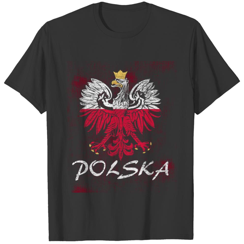 Poland Polska Warsaw Polish Flag Nation Gift Idea T-shirt