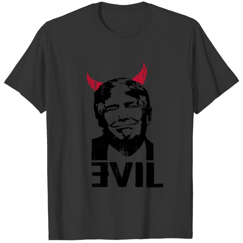 Anti Trump USA Clown Devil 45 Gift T-shirt
