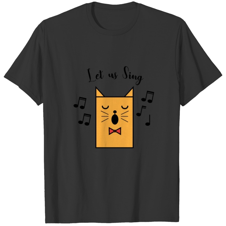 CAT sings - Let us sind together T-shirt