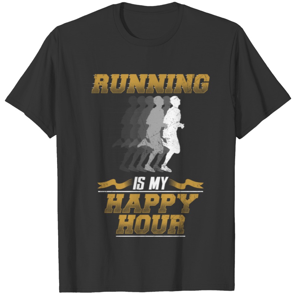Running Is My Happy Hour Runner T-shirt