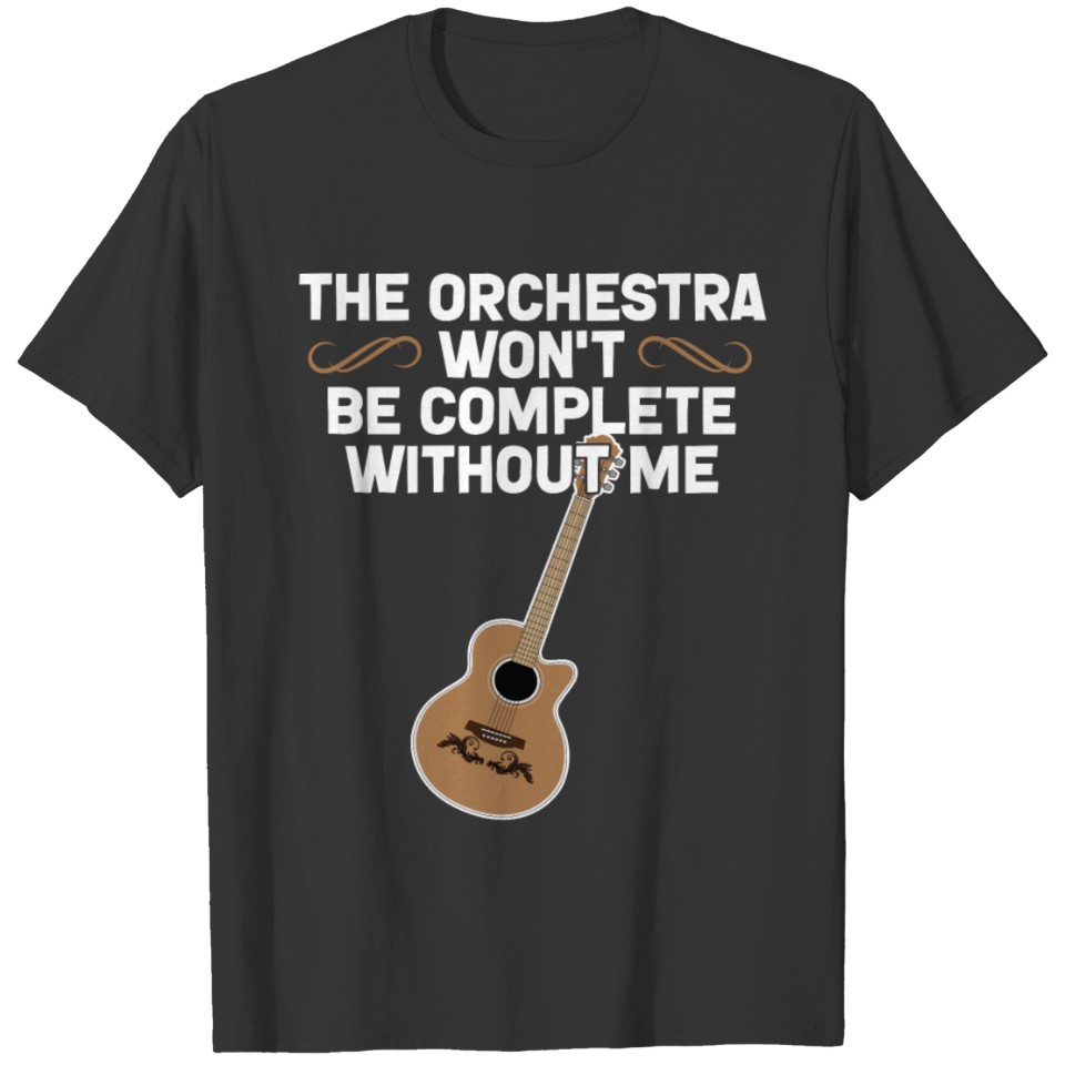 The orchestra won't be complete without guitar T-shirt