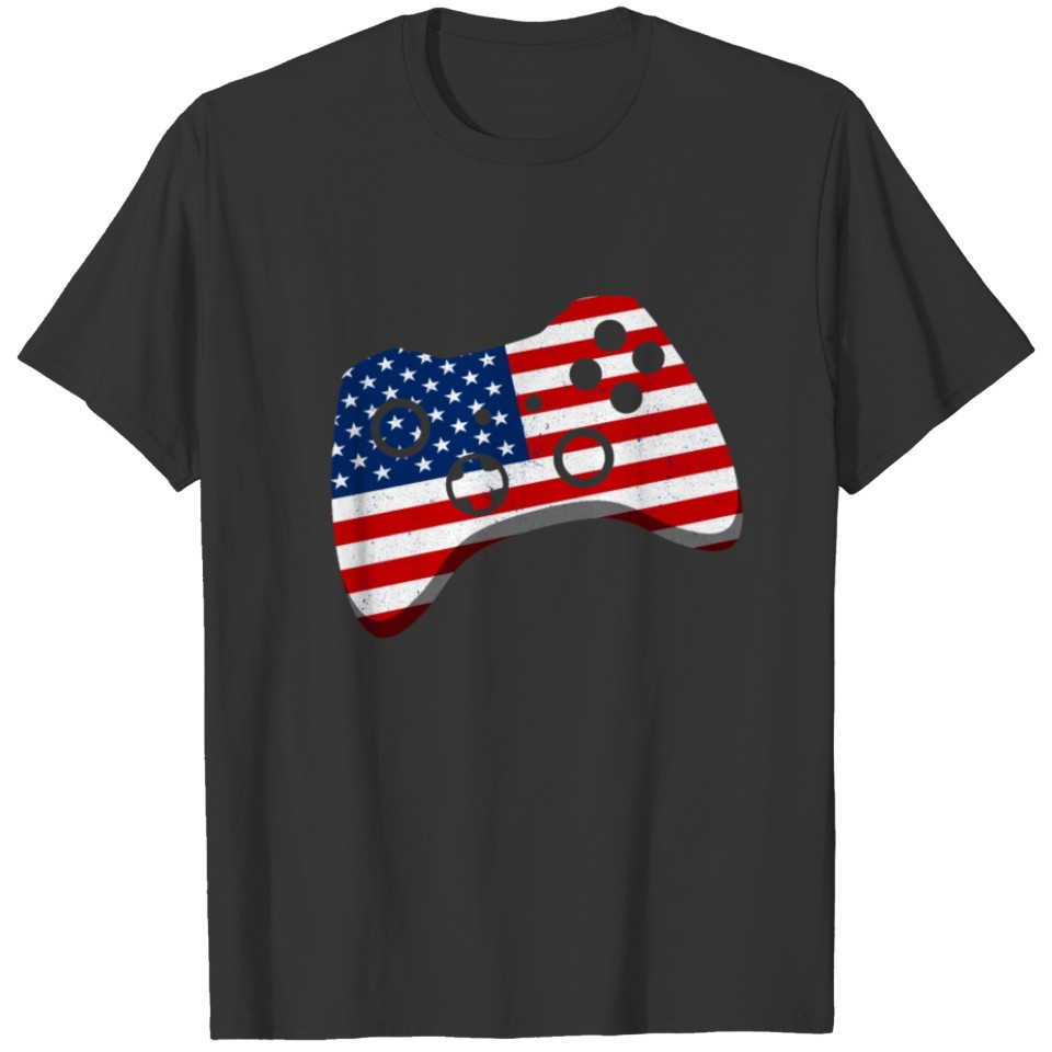 Funny Game USA Flag T-shirt