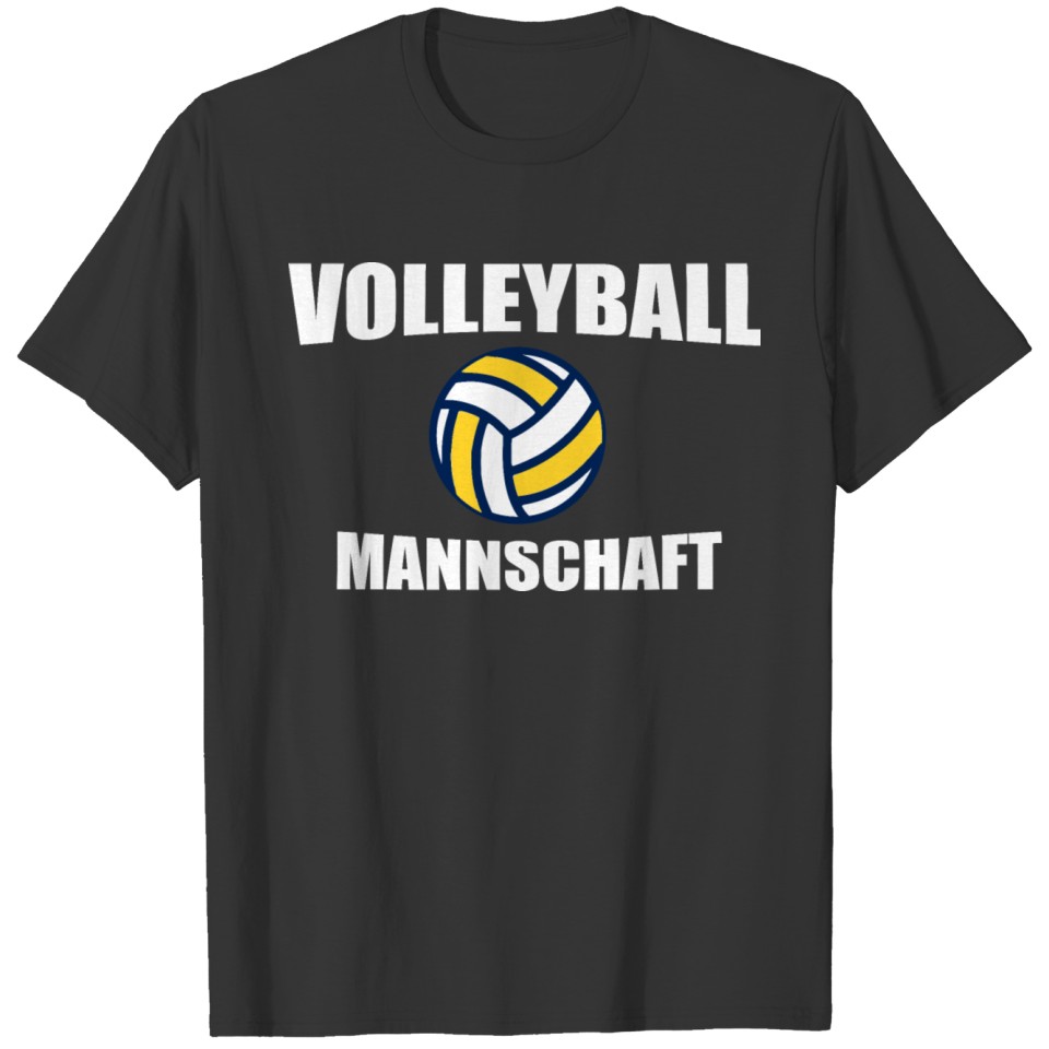 Volleyball Mannschaft Team blue T-shirt