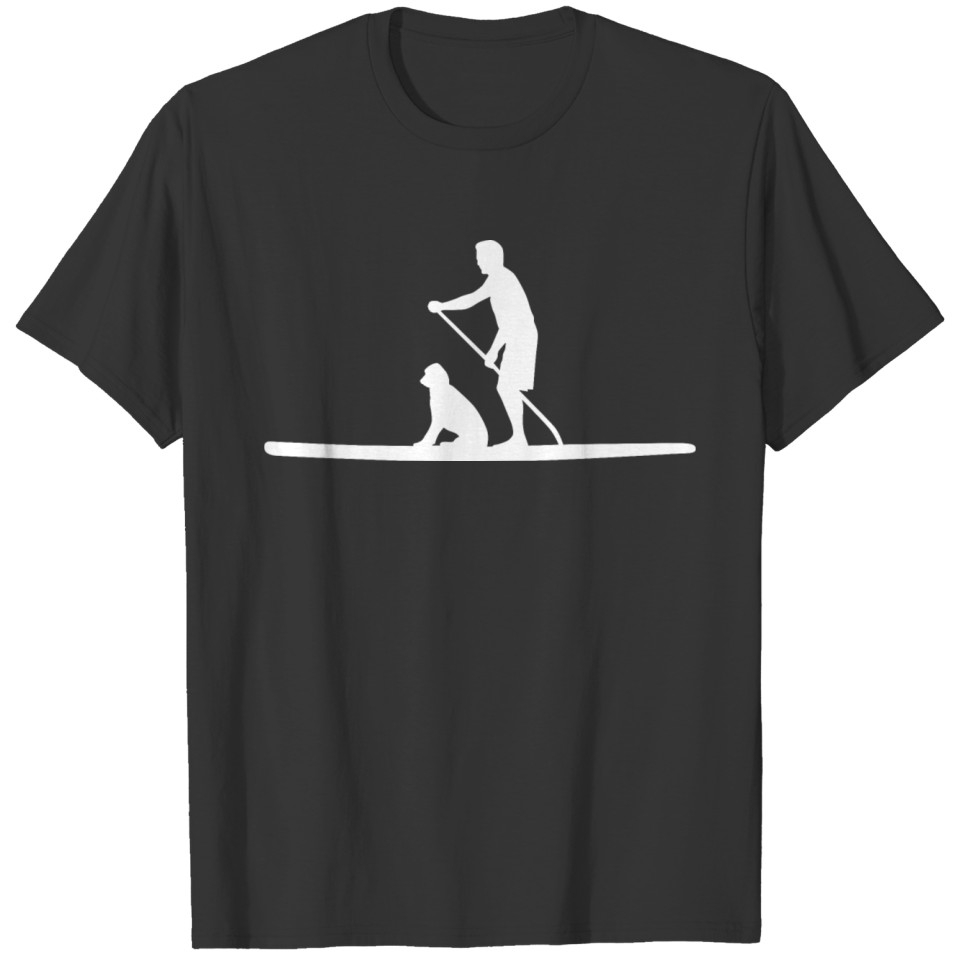 Stand Up Paddling Paddle Surfing SUP Dog T Shirts