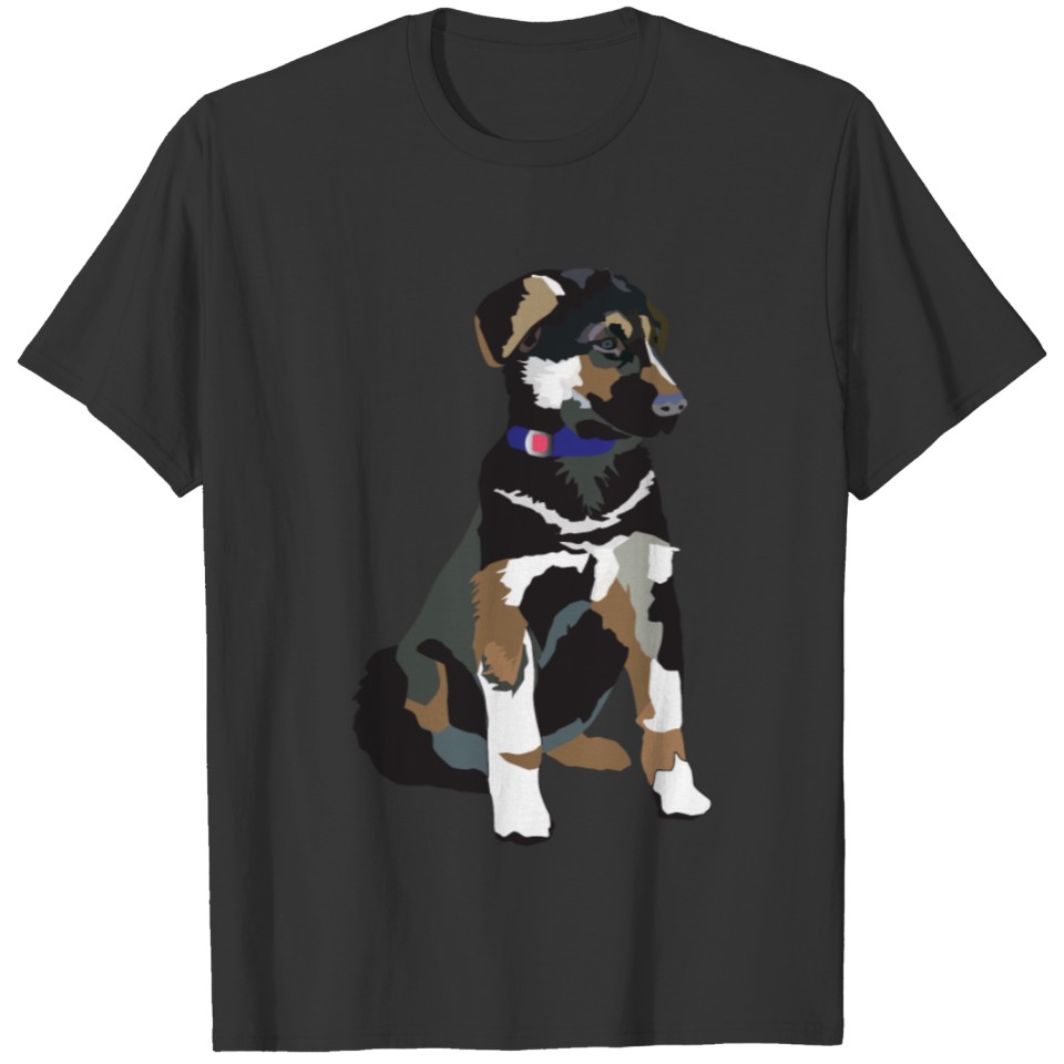 German Shepherd dog puppy men women T shirts T-shirt