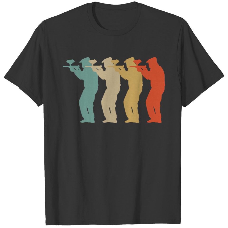 Vintage Retro Style Paintball Gotcha Funsport T-shirt