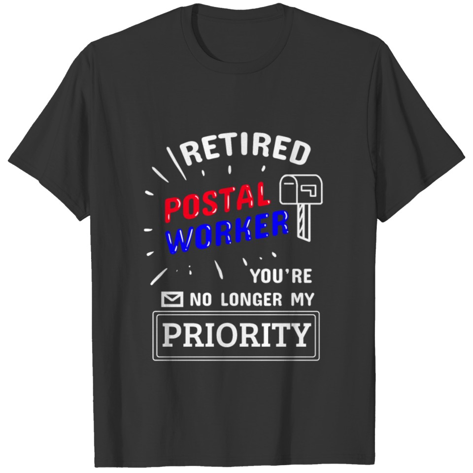 Retirement Post Office Retired Postal Worker Gift T-shirt