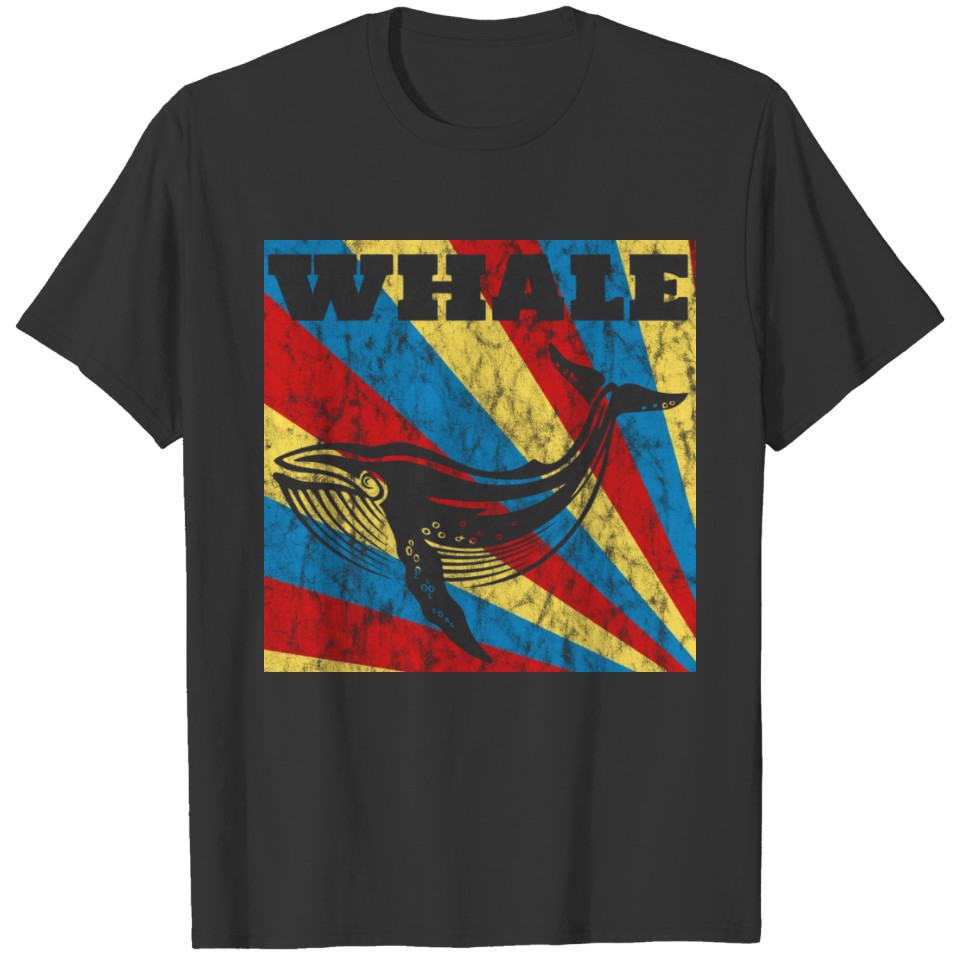 Vintage Retro Whale T-shirt