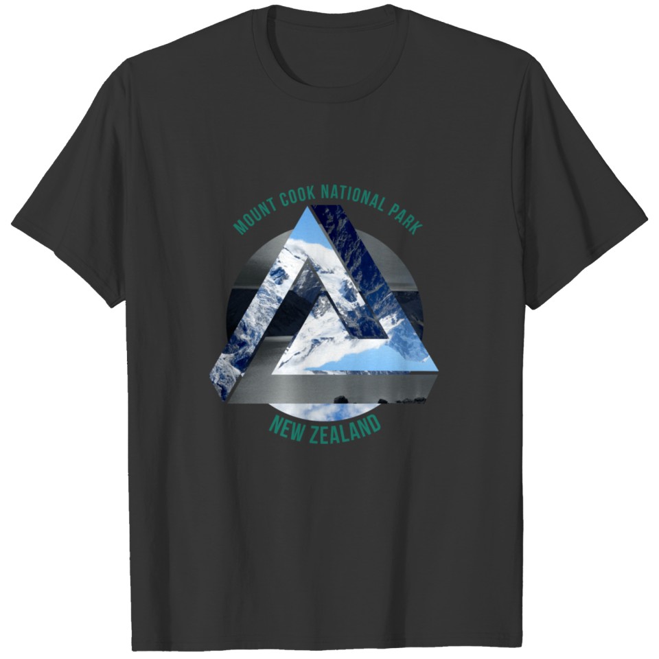 Mount Cook New Zealand Wanderlust Gift Idea T-shirt