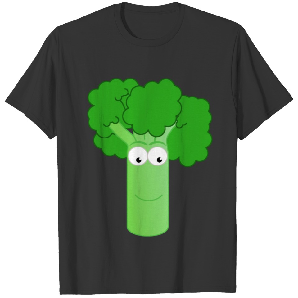 broccoli vegetables green T-shirt