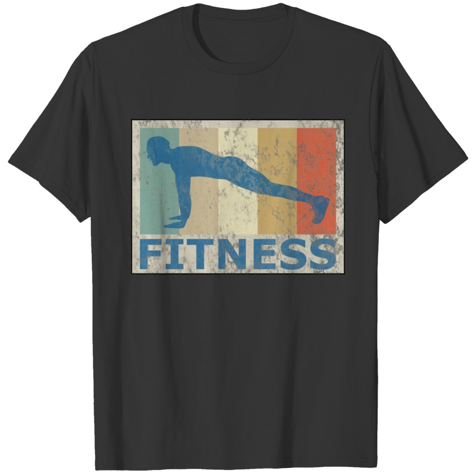 Retro Vintage Style Fitness Bodybuilding Gym T Shirts