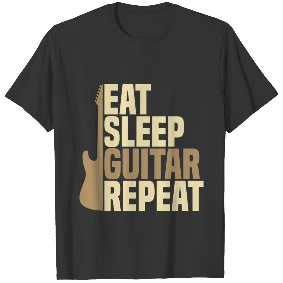 Eat Sleep Guitar Repeat Gift Guitarist Band T-shirt