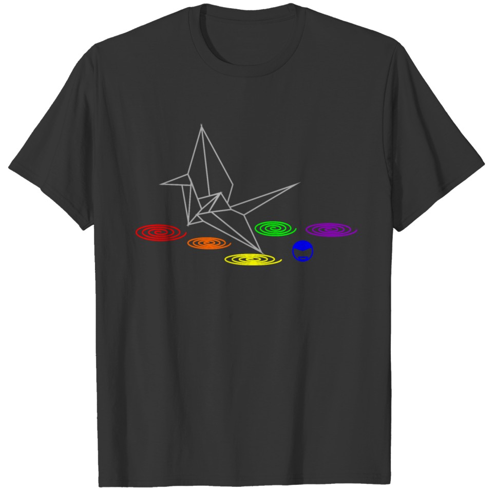 flying crane T-shirt