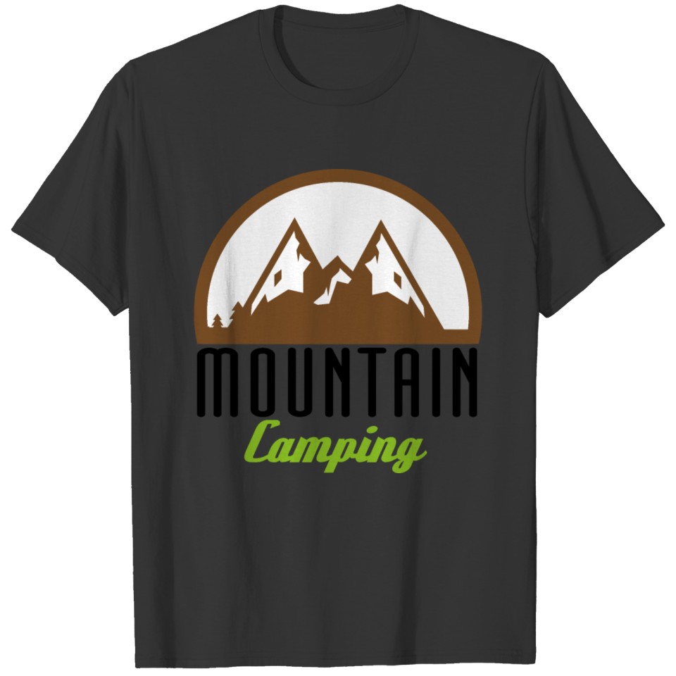 Outdoor Mountain Camping Black Gift Idea T Shirts
