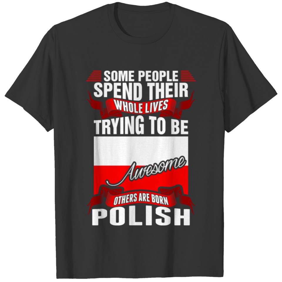 People Spend Whole Lives Awesome Polish T-shirt