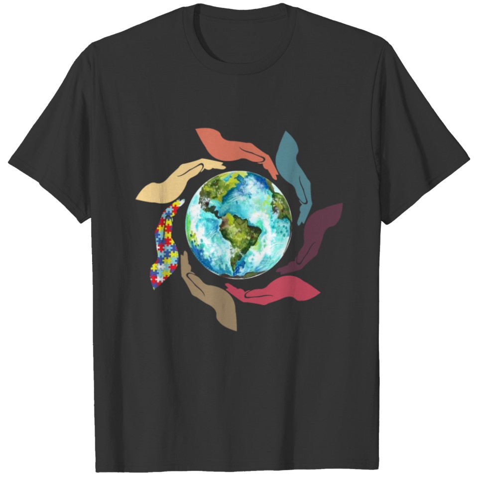 Autism Awareness Hand T-shirt