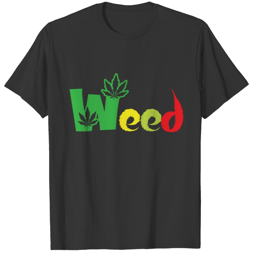 Weed Colorful T-shirt