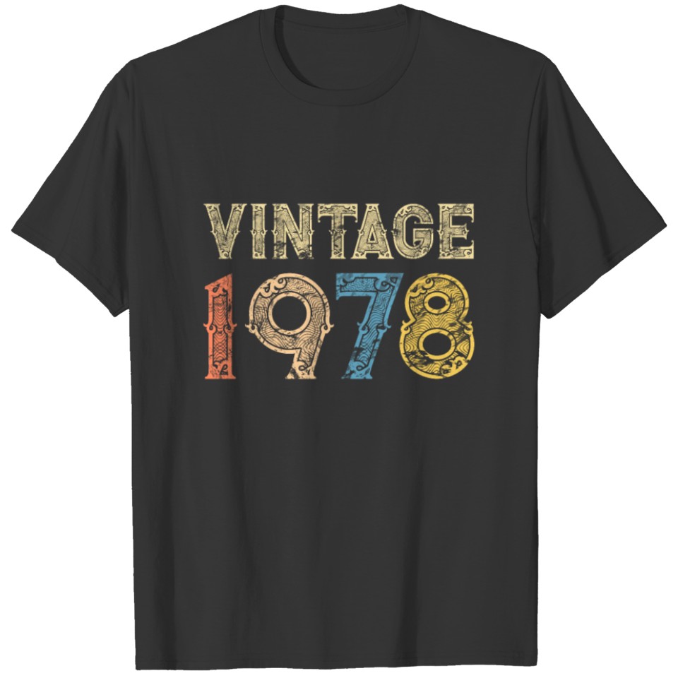 1978 40th Vintage RETRO Birthday T-shirt