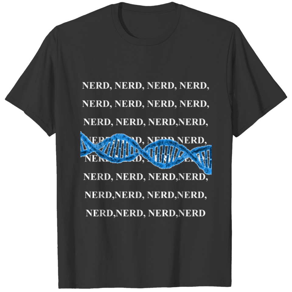 Nerd T-shirt with DNA strand T-shirt