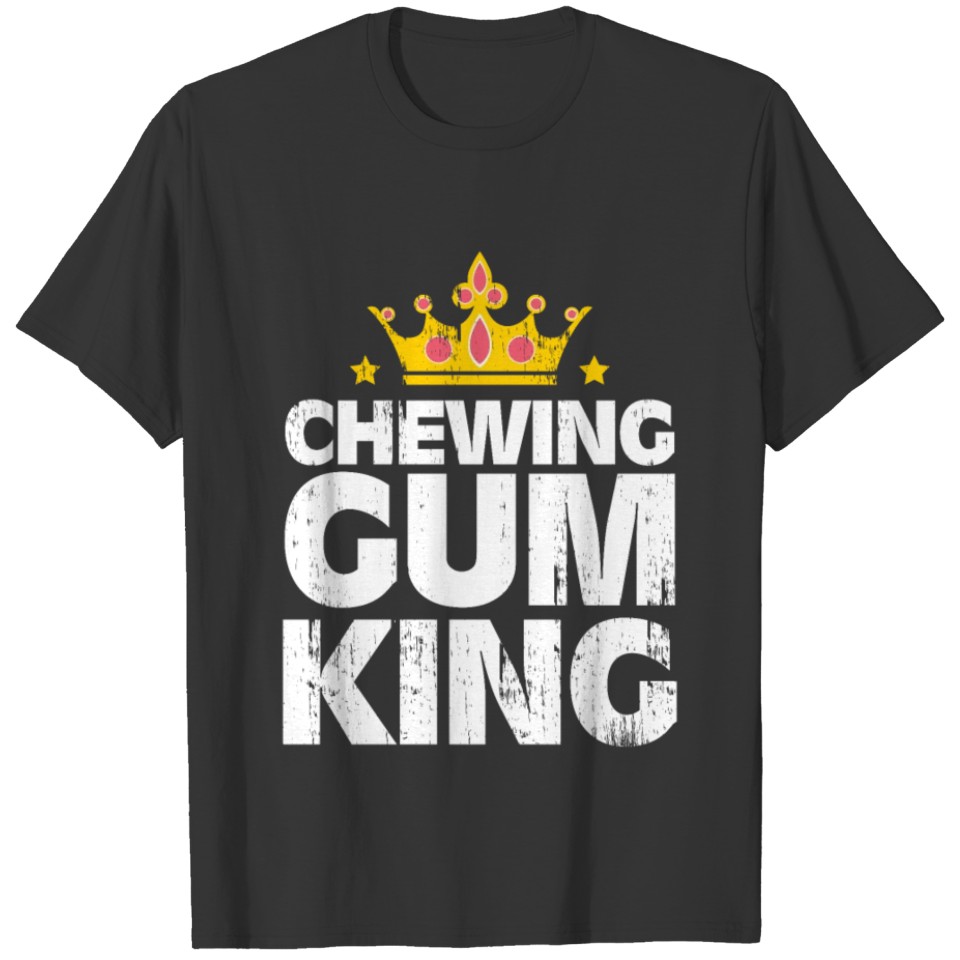 Chewing Gum King Kids School Gift Present T-shirt