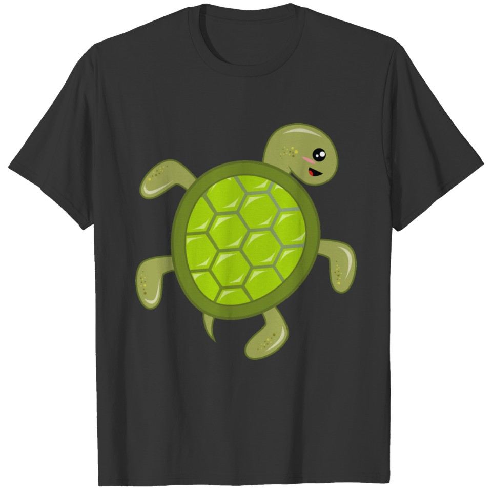 Cute Little Green Turtle T-shirt