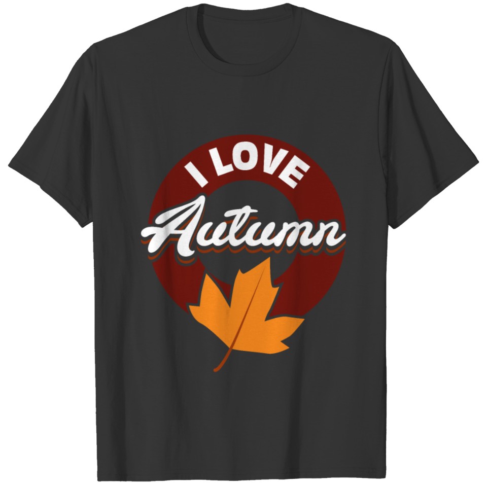 I Love Autumn quote jacket T-shirt