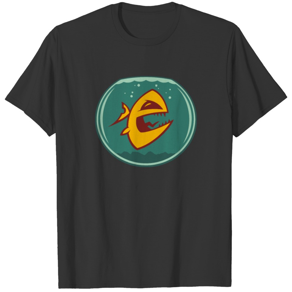 Angry Goldfish Funny T shirt T-shirt