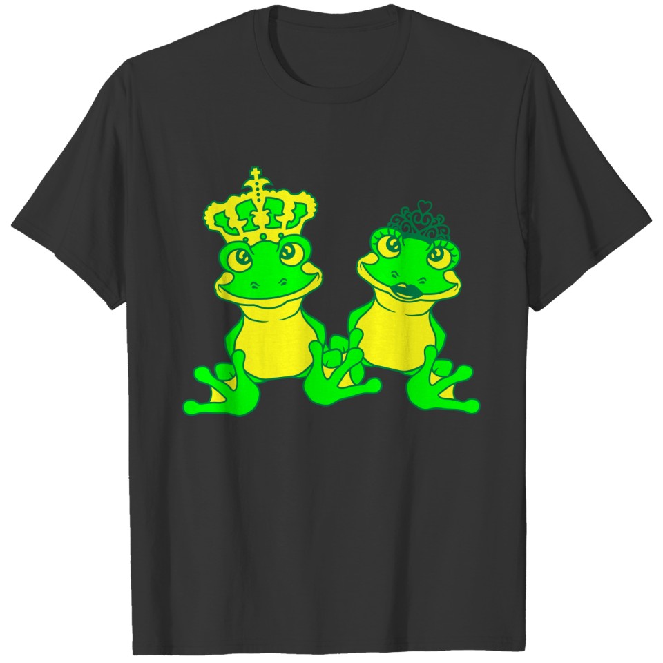 prince king frog prince couple couple love in love T Shirts