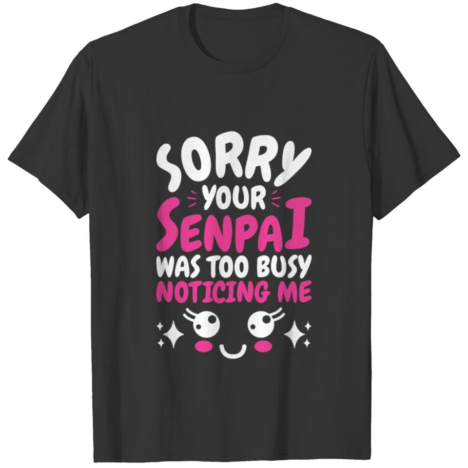 Anime Senpai Funny Meme T-shirt