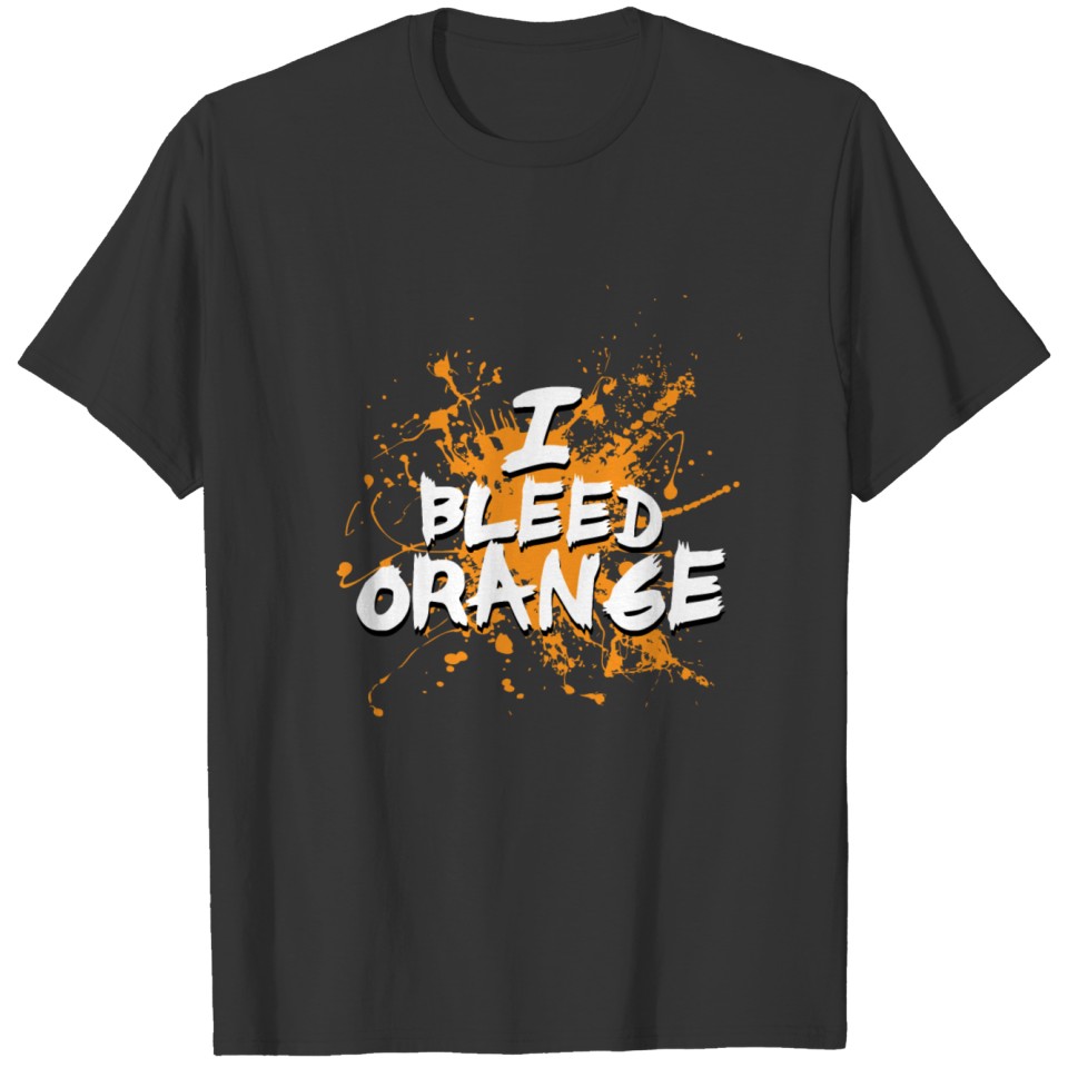 i bleed orange T-shirt