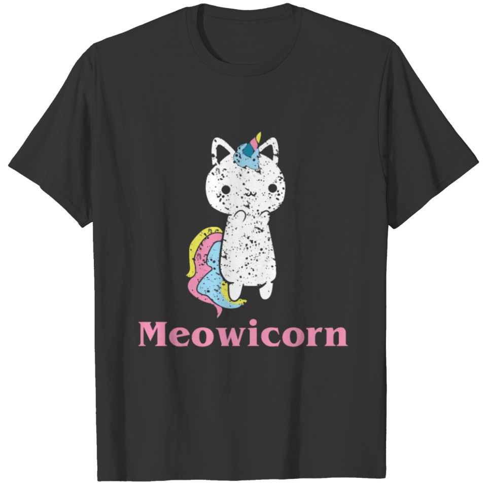 White Meowicorn T-shirt