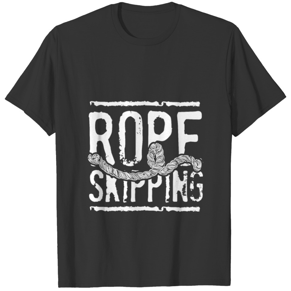 Rope skipping jump body work sport jump gift T-shirt