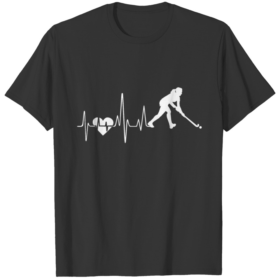 Field Hockey Heartbeat Shirt T-shirt