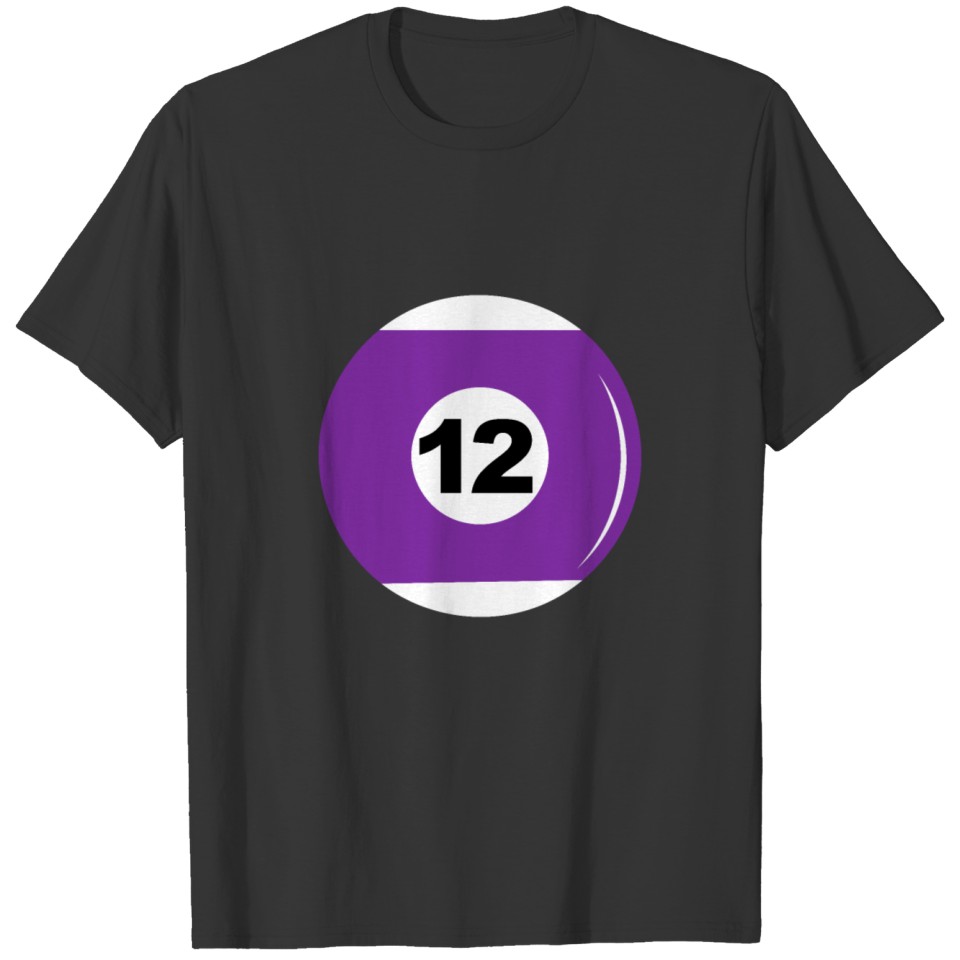 Billiard ball number 12 T-shirt