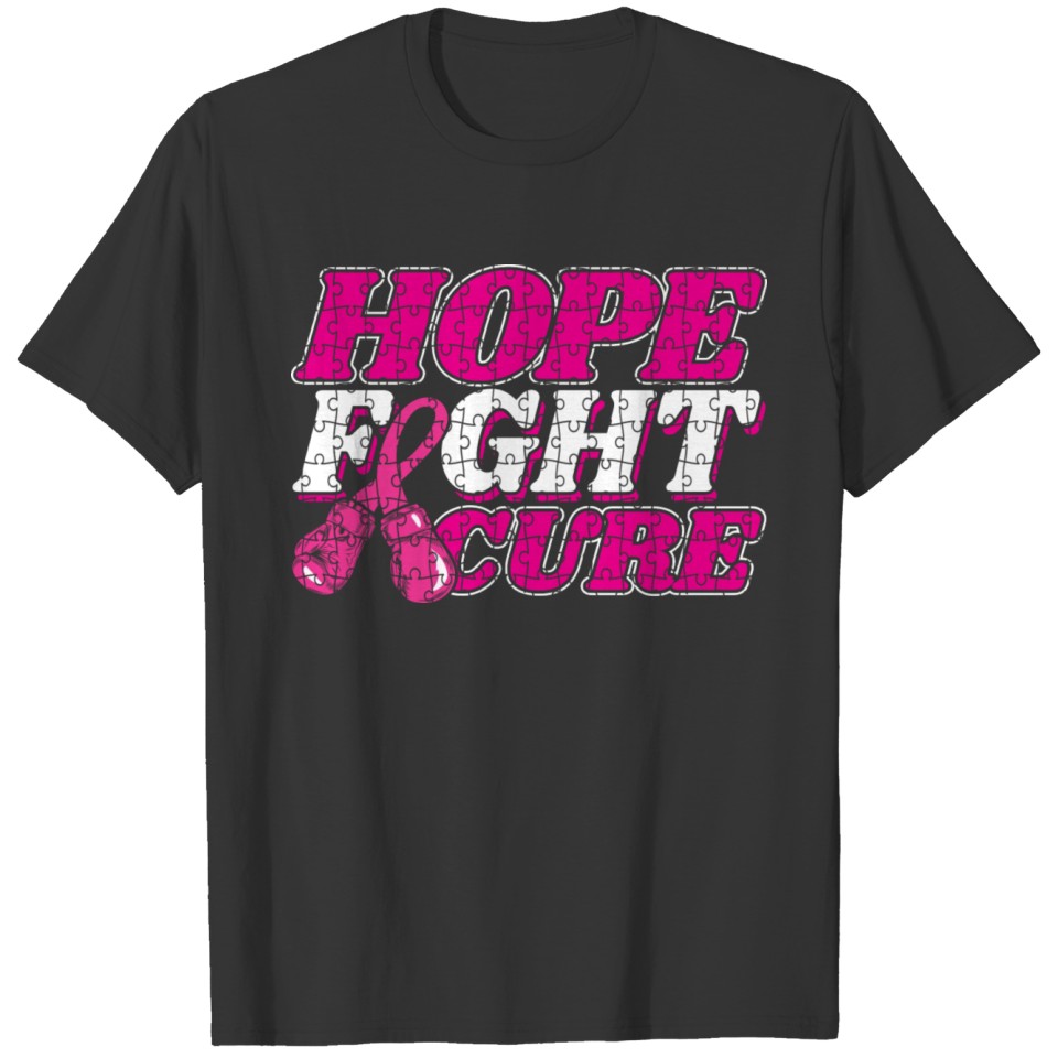 Breast Cancer Awareness Hope Fight Cure Women's T-shirt