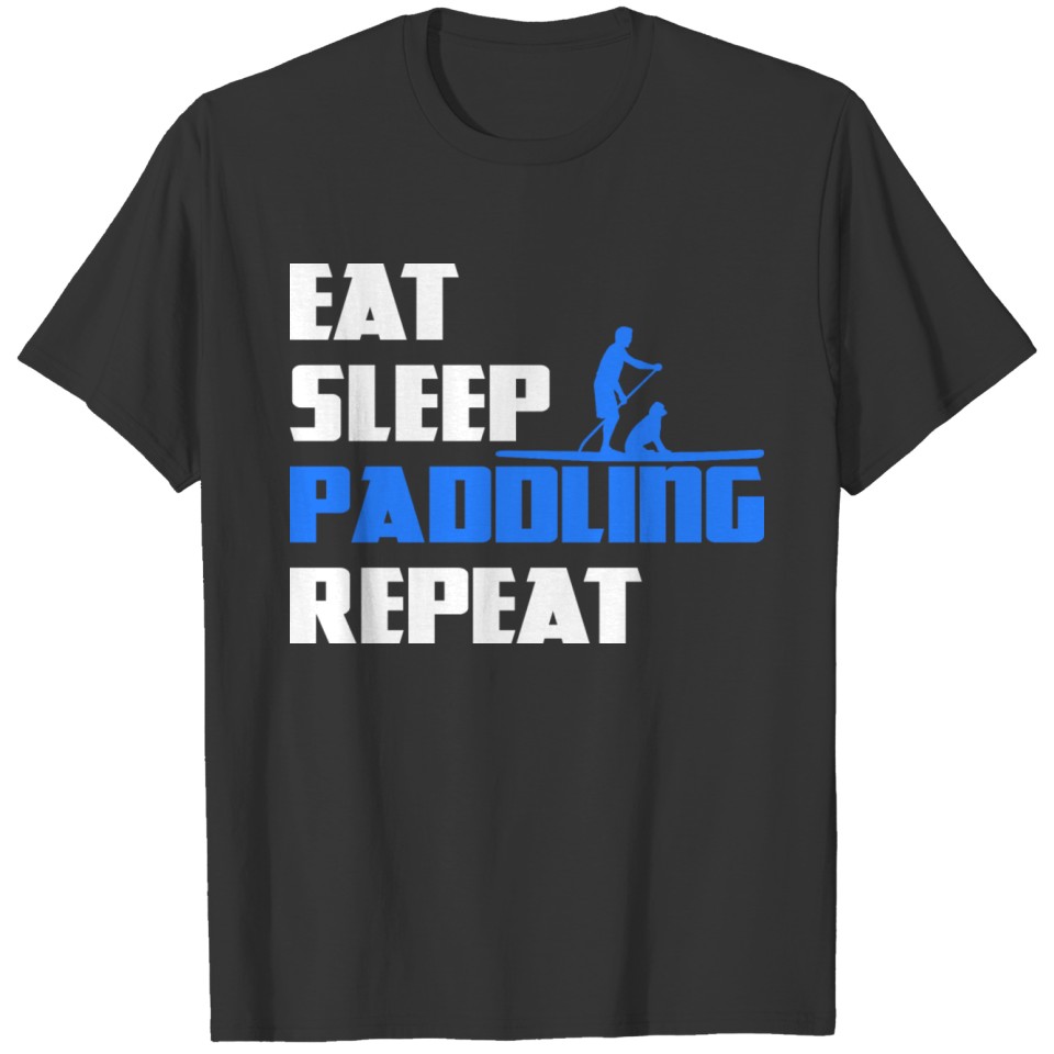 Stand Up Paddling Paddle Surfing SUP Dog Sports T Shirts