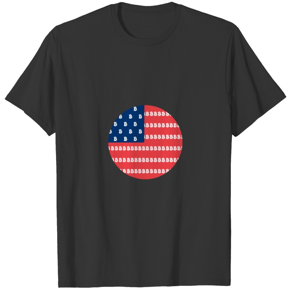 Bitcoin American Flag T-shirt