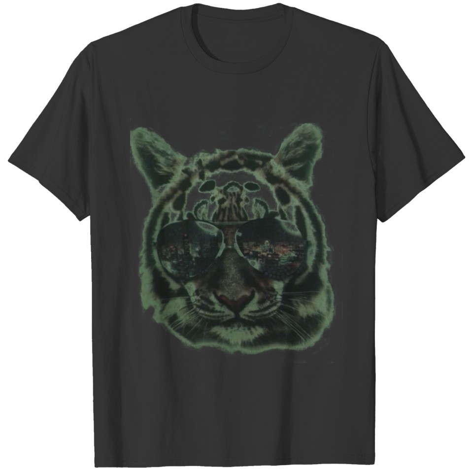 tiger in the city T-shirt