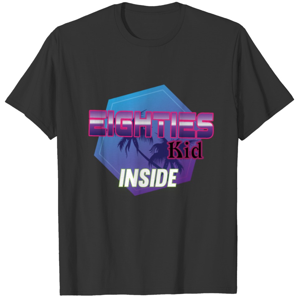 Eighties Kid Inside Beach Style T Shirts Gift Idea