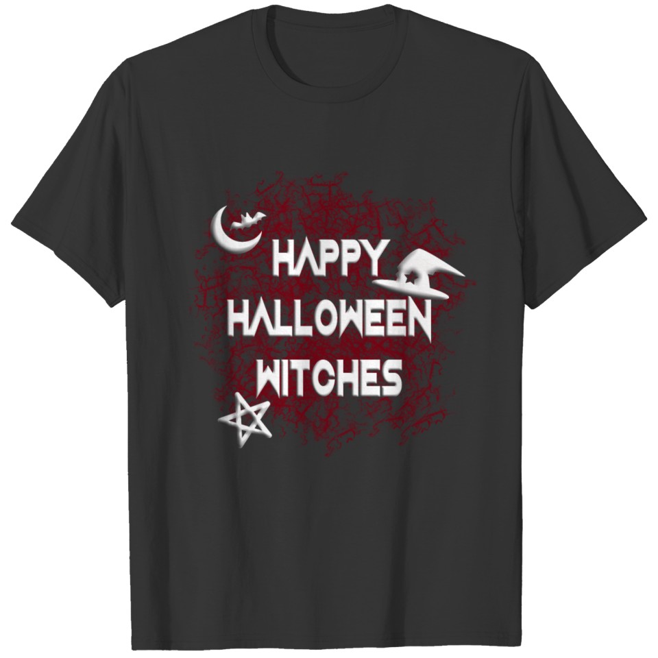 Happy Halloween Witches Spooky Bloody T-shirt