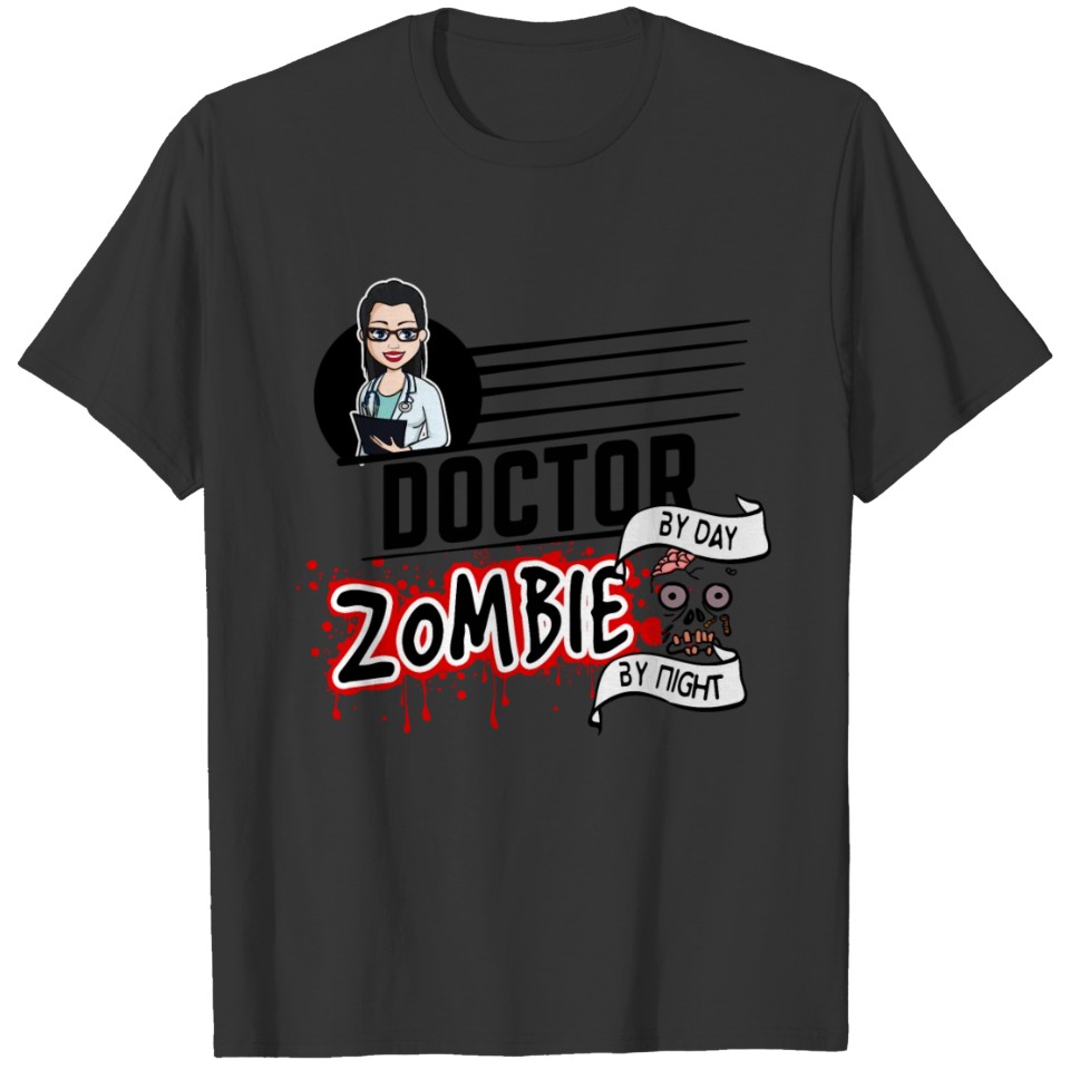 female Doctor - Zombie by night T Shirts