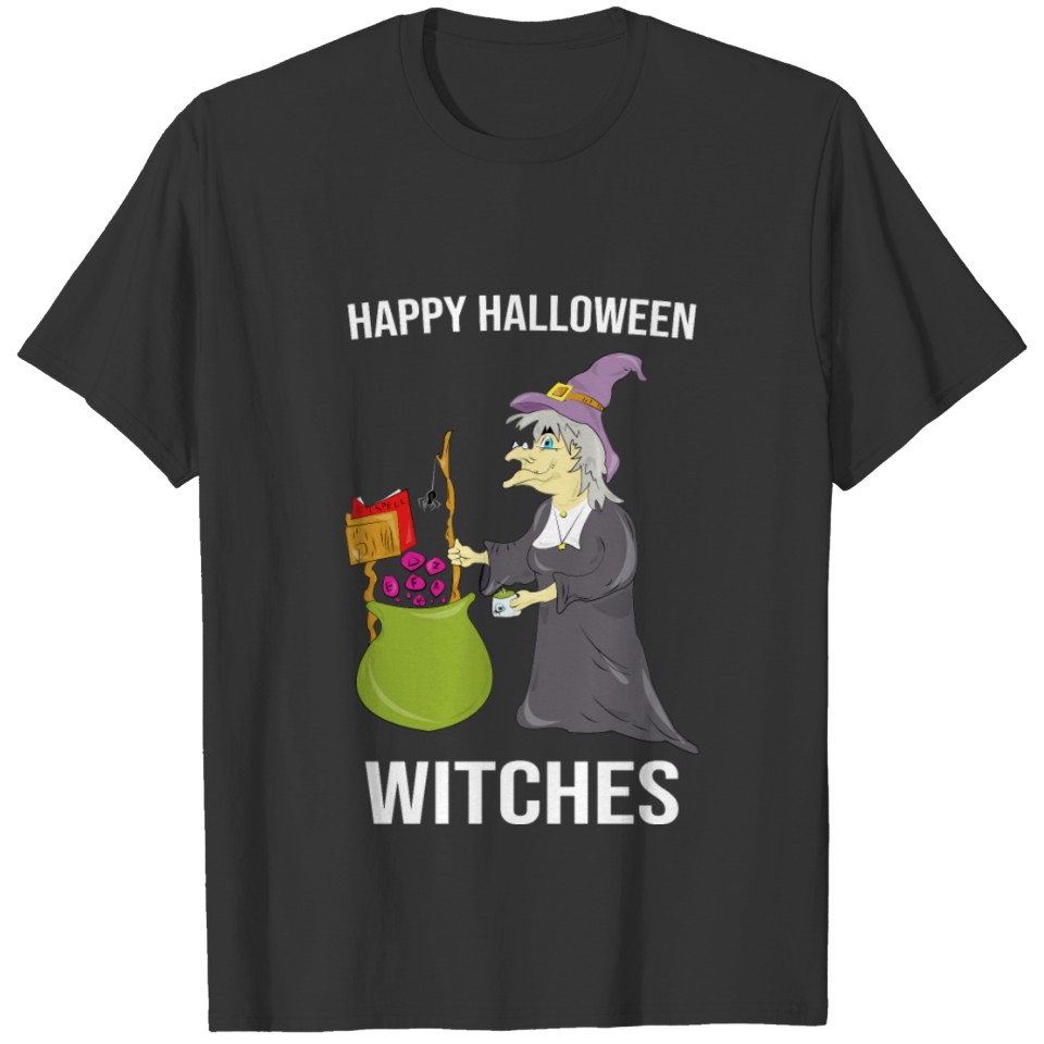 HAPPY HALLOWEEN FUNNY TEACHER WITCH SPELLING GIFT T Shirts