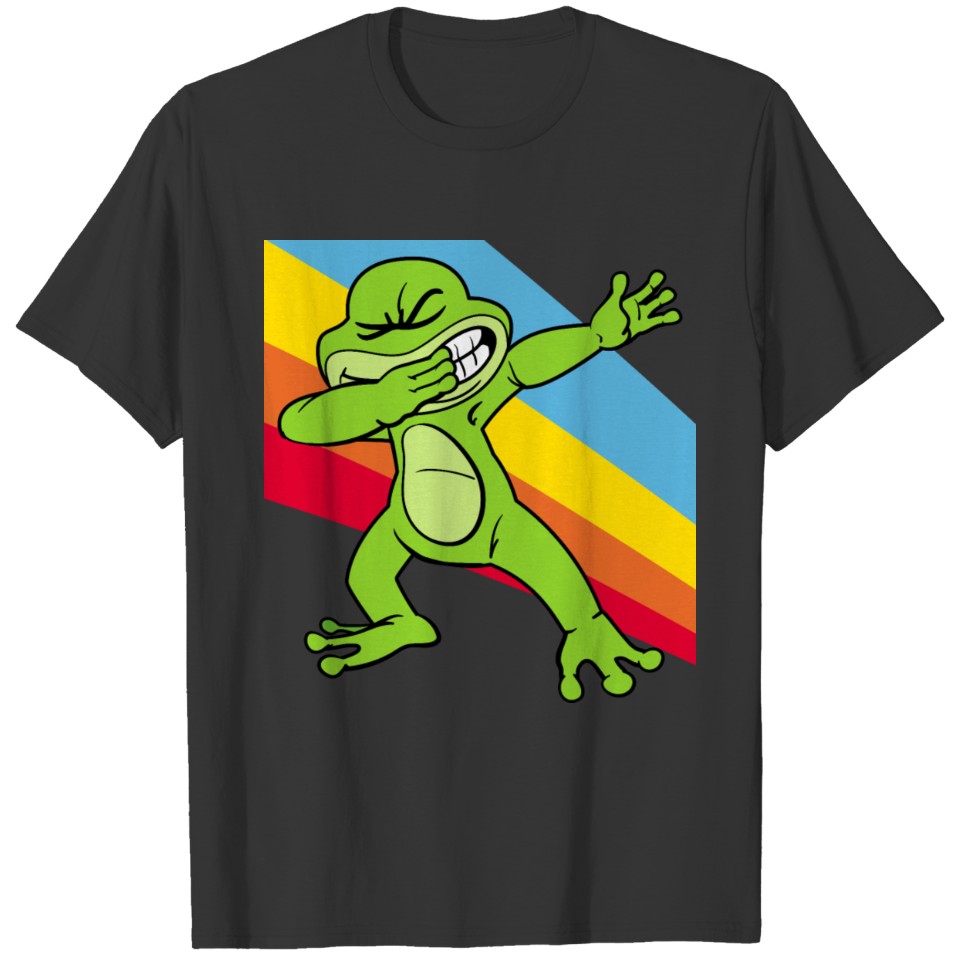 Retro Vintage Pop Art Style Dabbing Dab Frog Toad T Shirts