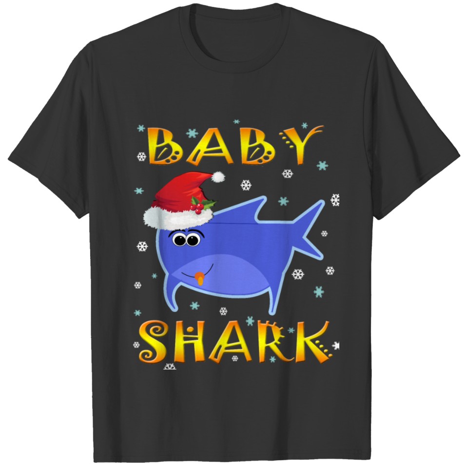 Baby Shark Christmas Design Gift Idea T-shirt