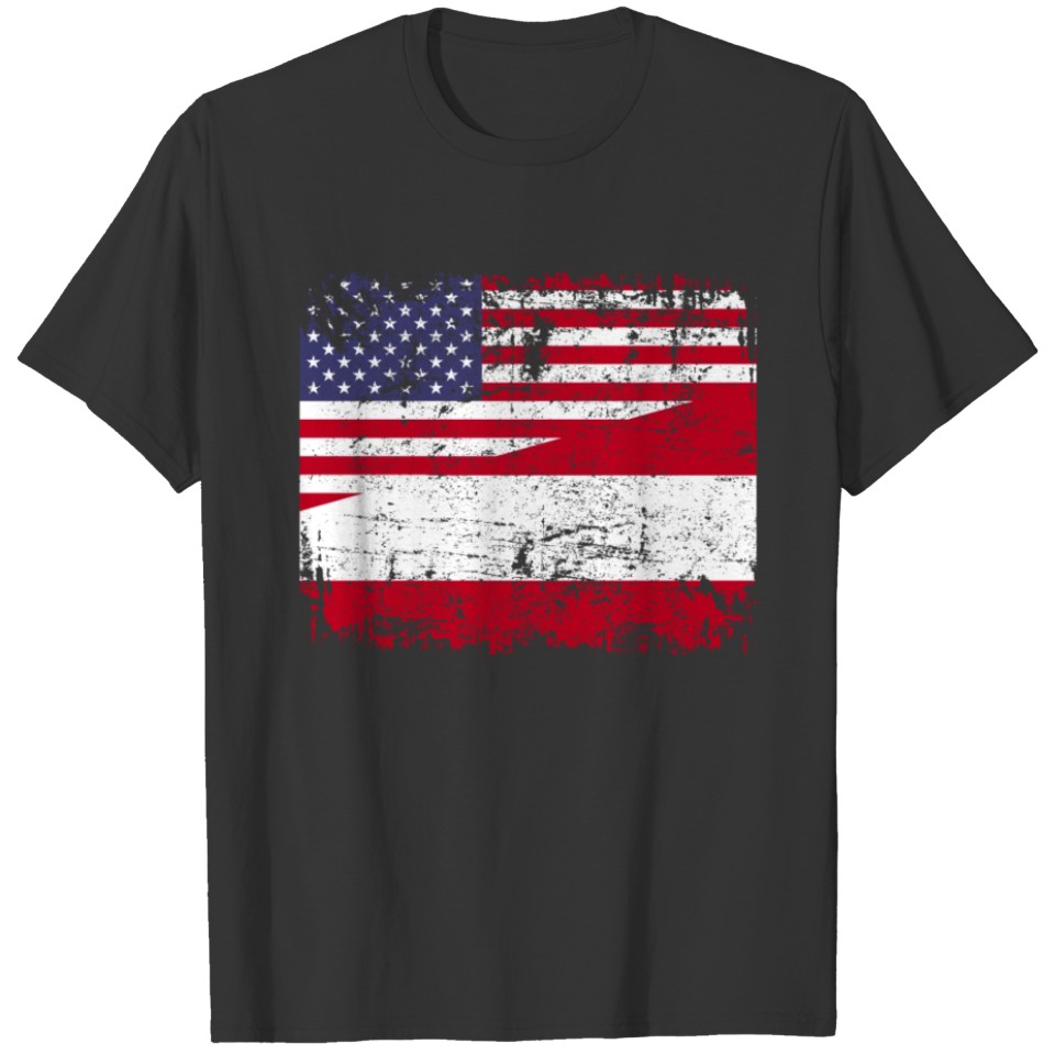 AUSTRIAN ROOTS | American Flag | AUSTRIA T-shirt