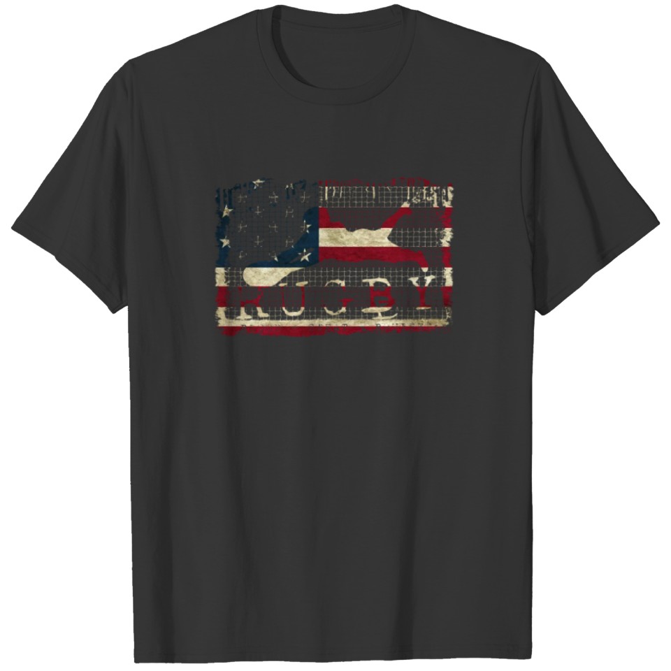 Rugby Blood Sweat Bruises Player USA T-shirt