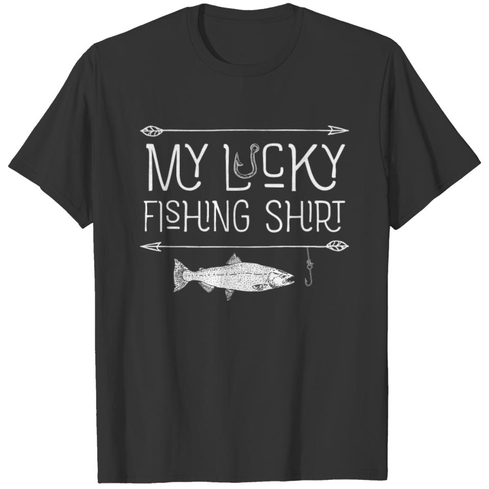 Lucky Fishing Gear Fisherman Novelty T-shirt
