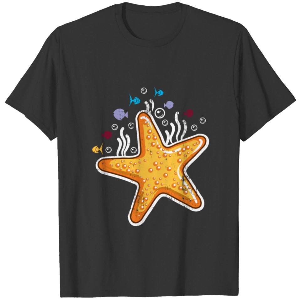 Starfish Kids Illustration drawing gift christmas T-shirt